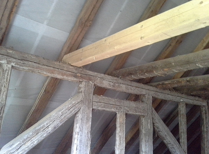 Fachwerksanierung Gemeindehaus Halenbeck